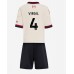 Liverpool Virgil van Dijk #4 Bortedraktsett Barn 2025-26 Korte ermer (+ Korte bukser)